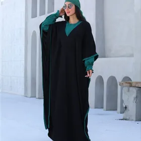 مانتو عبایی سایزبزرگ طرح دیبا