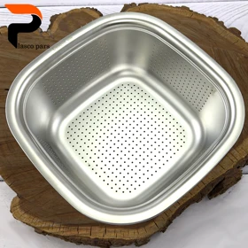 آبکش مربع جدید استیل 30 سانت