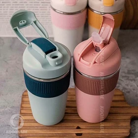 تراول ماگ 480ML دور سیلیکونی AHHUAT