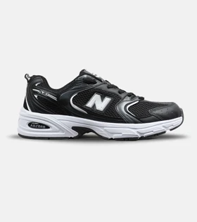 کفش کتانی زنانه و مردانه مشکی سفید NEW BALANCE 530 مدل 6626