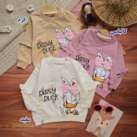 بلوز دخترانه طرح اردک پاپیونی