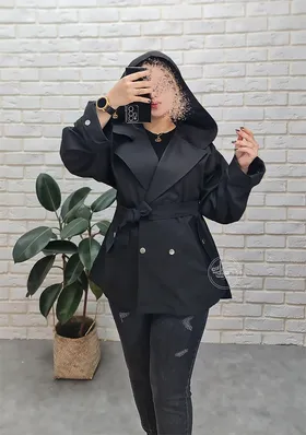 بارانی کلاه دار