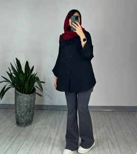 مانتو دکمه دار برکه 5