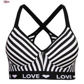 نیم‌تنه راه راه زنانه مدل بدون فنر کد 4667-MY