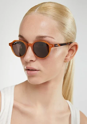 عینک آفتابی دی فرانکلین مدل D.Franklin ULTRA LIGHT S ROUND / AMBER - BROWN