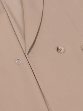 جلیقه زنانه کرپ یقه انگلیسی جیب‌دار کلاسیک نوژه