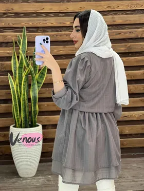 مانتو نازلی ژیله دار
