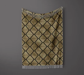 شال مبل ریش دار sofa shawl 235