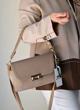کیف دستی دوشی مدل پرمون بنو BENO کد 3262 (نسکافه ای)