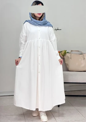 پیراهن مانتویی نسترن