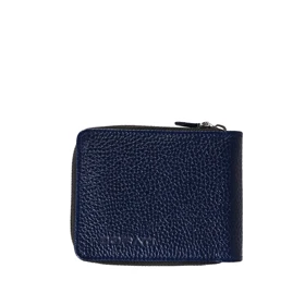 کیف پول چرم زیپ‌دار WA26 (سورمه ای)