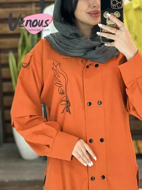 مانتو الیزه طرح دار