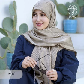 روسری نخ ژاکارد رونا پیچی (کد 16)