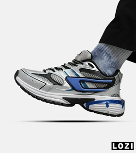 کفش کتانی مردانه نقره ای طوسی آبی DIESEL S-SERENDIPITY SPORT مدل 5816