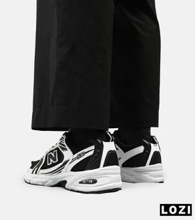 کفش کتانی مردانه و زنانه سفید مشکی NEW BALANCE 530