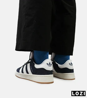 کفش کتانی مردانه و زنانه سرمه ای سفید ADIDAS Campus