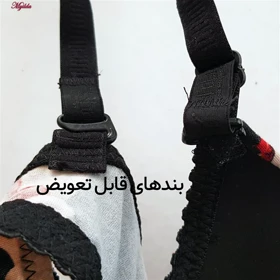 ست شورت و سوتین زنانه مدل پوش آپ فنردار کاپ اسفنجی بند متحرک پانیذ کد 4689-14