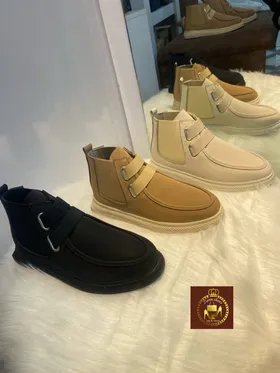 بوت بغل کش اسپرت زنانه چرم خاویاری