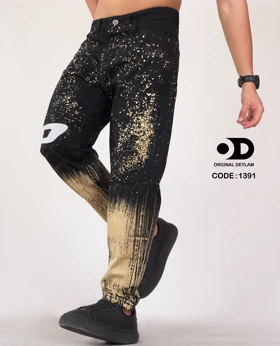 شلوار جین مام فیت دیزل کاستوم شده