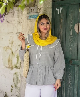 شومیز گل‌گلی