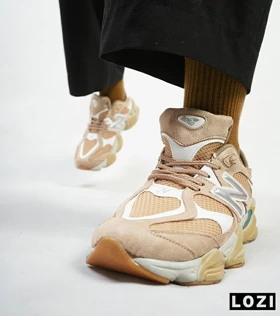 کفش کتانی مردانه کرم قهوه ای سبز NEW BALANCE 9060