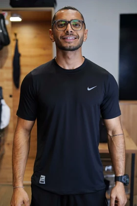 تیشرت ورزشی مردانه پارچه آجری تمام کش