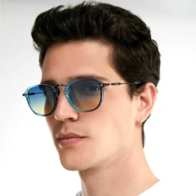 عینک آفتابی دی فرانکلین مدل D.franklin ROLLER SQ / CRYSTAL BLUE - GRAD BLUE