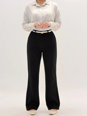 4236-شلوار نیم بگ گاواردین