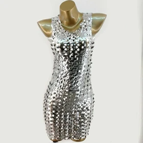 پیراهن زنانه فلسی مدل دیسکویی