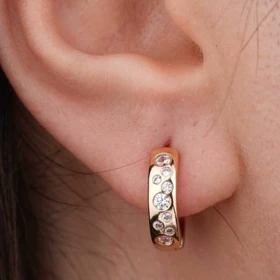 گوشواره حلقهای نگیندار ژوپینگ