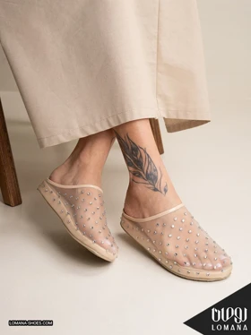 اسلیپر جلوبسته نگینی شادن لومانا - کد 2802