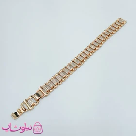 دستبند زنانه ژوپینگ مدل Rolex نگین‌دار کد 5991