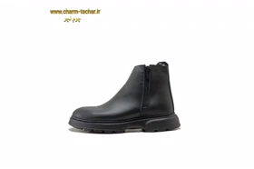 نیم بوت مردانه دوزیپ مدل لوفر چرم طبیعیsi169