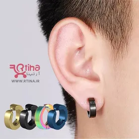 گوشواره کلیپسی مردانه, زنانه, بچه گانه، ساده/ قطر 1cm