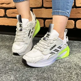 کتانی اسپرت زنانه مدل آدیداس هرموسو ADIDAS HAEMOSO رنگ سفید فسفری