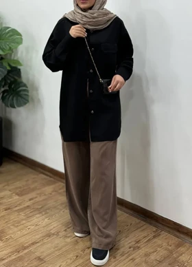 مانتو کتان کاغذی ابریشم