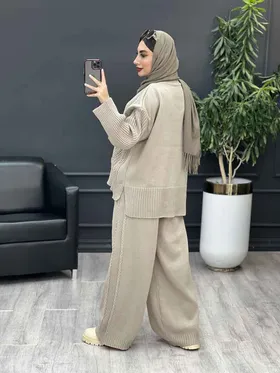 ست بافت و شلوار آیسان