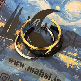 دستبند بنگل پیچ با حک حرف اول اسم