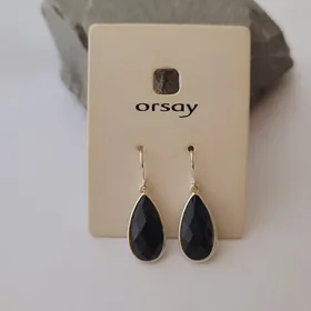 گوشواره آویز اشکی مشکی