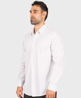 پیراهن مردانه آستین بلند راه راه 0346