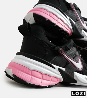کفش کتانی مردانه و زنانه مشکی صورتی سفید Nike cushlon مدل 6211