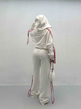 ست سویشرت و شلوار بنددار