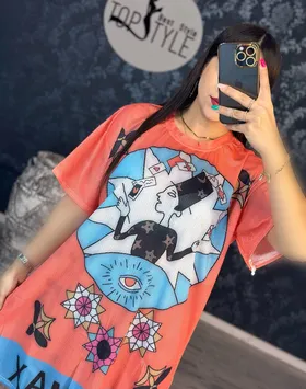 تیشرت لانگ کد : 8033