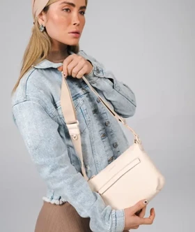 کیف دوشی زنانه چرم مصنوعی بدون دسته دیود جونز DAVIDJONES