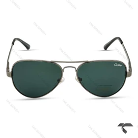 عینک آفتابی خلبانی کارتیر مردانه P2863-3 فریم نوک مدادی Cartier-9968-G