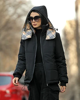 کاپشن دخترانه کوتاه باربری