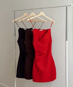 پیراهن میدی یقه کج Zara328