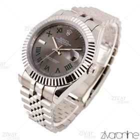 ساعت رولکس دیت جاست ویمبلدون مردانه سیلور صفحه طوسی 102957