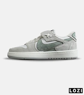 کفش مردانه و زنانه سفید طوسی سبز NIKE AIR JORDAN مدل 7745