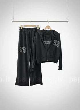 ست سه تکه مشکی میو میو miu miu